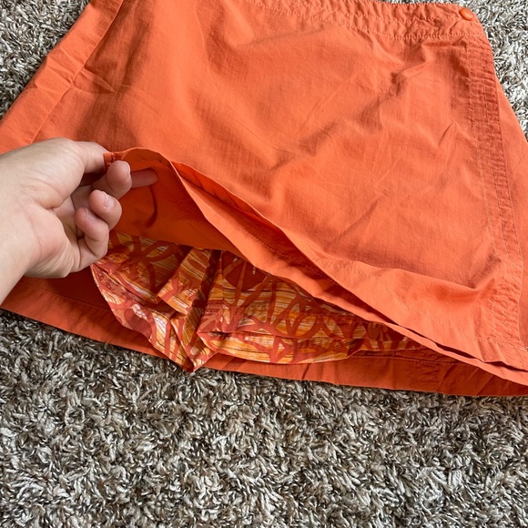 Columbia orange nylon shorts skort - Picture 10 of 12